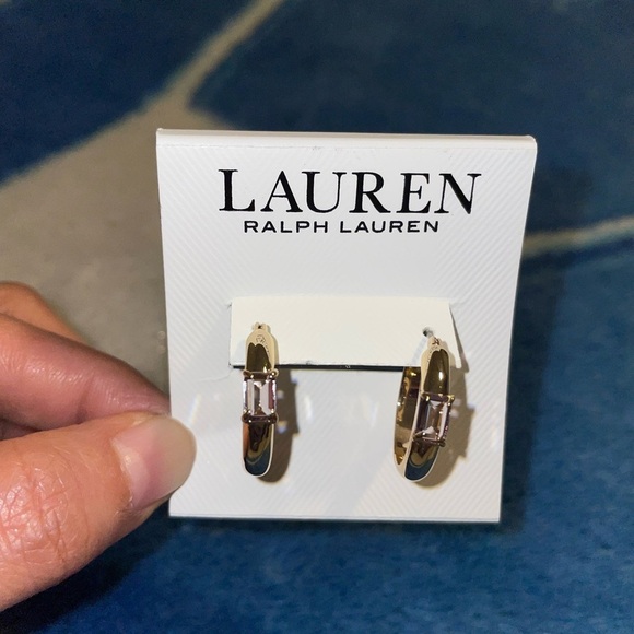 Ralph Lauren Jewelry - Ralph Lauren Gold and Silver Hoop Earrings